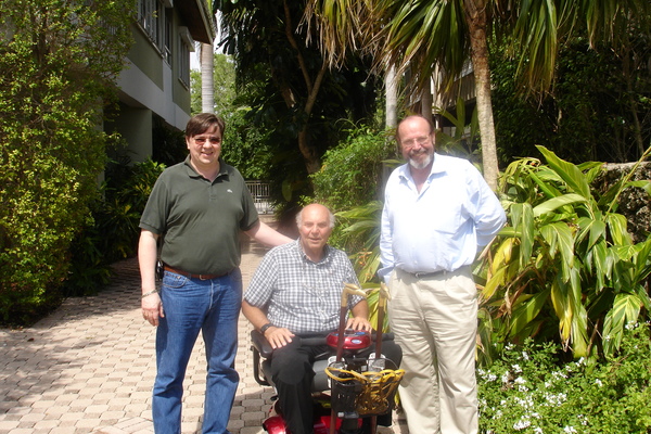 Albert Weintraub Miami 2015 with Prof. Bernard Leitear and Lars Olof Kanngard