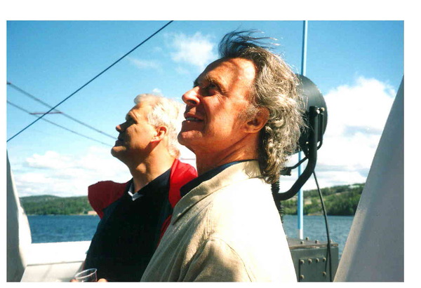 Franseco Galesi in Solleftea 1995 with Govenor Borje Hornlund and Leif Bylund